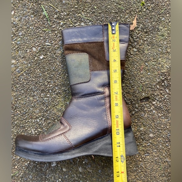 Naot Paradise Black Suede & Leather Mid-Calf Boot Sz 38 - Picture 8 of 11